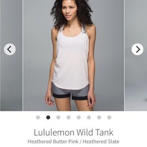 Lululemon Athletica Pink Sleeveless Relaxed Tank Top